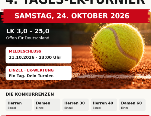 4. Tages-LK-Turnier am 24. Oktober 2026